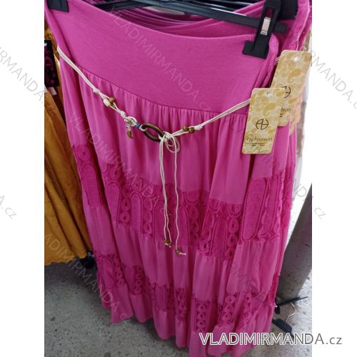 Sommerjeans langer Damenrock (uni sl) ITALIENISCHER MODUS IM719729
