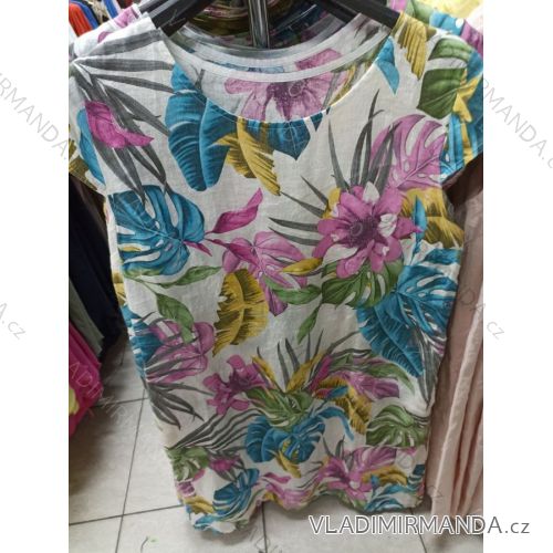 Denim Short Summer Damen trägerloses Kleid (uni s / l) ITALIAN FASHION IM720103