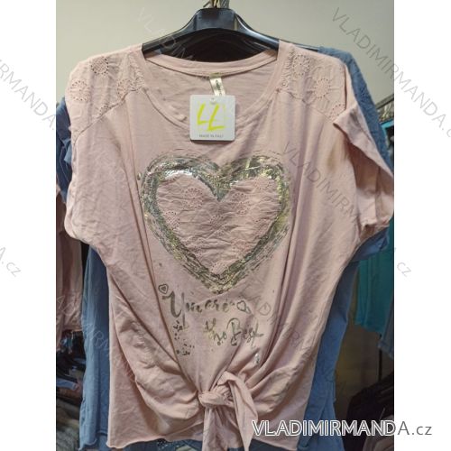 Kurzarm-Sommerkleid für Damen (UNI S-M) ITALIAN FASHION IMN20067