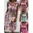 Kleid mit 3/4 Ärmeltasche für Damen (uni sl) ITALIAN Fashion IMWD20527 pink S / M