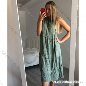 Damen Ärmelloses Sommerkleid (M / L ONE SIZE) ITALIAN FASHION IM721182