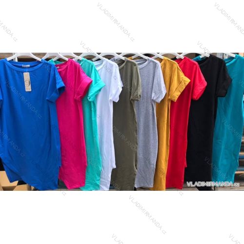 Damen Tunika mit verlängertem Kurzarm (UNI S-M) SWEETISIMA ITALIAN FASHION IMD20069 S / M dunkelblau