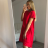 Sommer Oversize Kurzarmkleid Damen (XL / 2XL ONE SIZE) ITALIAN FASHION IMS21064