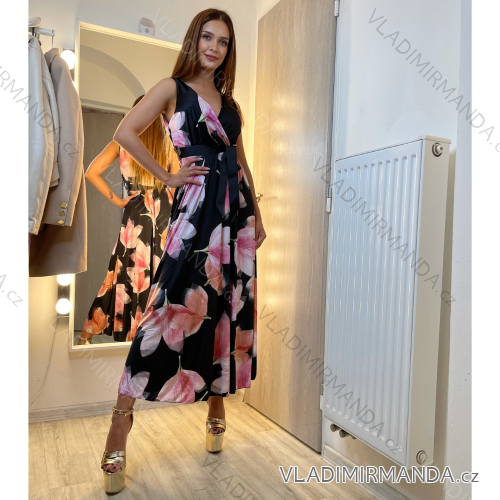 Kleid mit 3/4 Ärmeltasche für Damen (uni sl) ITALIAN Fashion IM3181746
