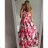 Langes Damenkleid mit breiten Trägern Damen (S / M ONE SIZE) ITALIAN FASHION IMWK21187