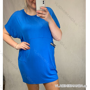šaty oversize krátký rukáv dámská (XXL/5XL ONE SIZE) ITALSKá MóDA IM4211207