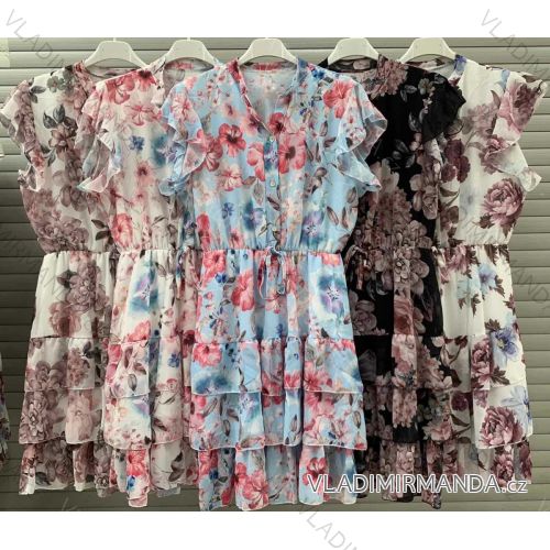 Kleid mit 3/4 Ärmeltasche für Damen (uni sl) ITALIAN Fashion IM3181746