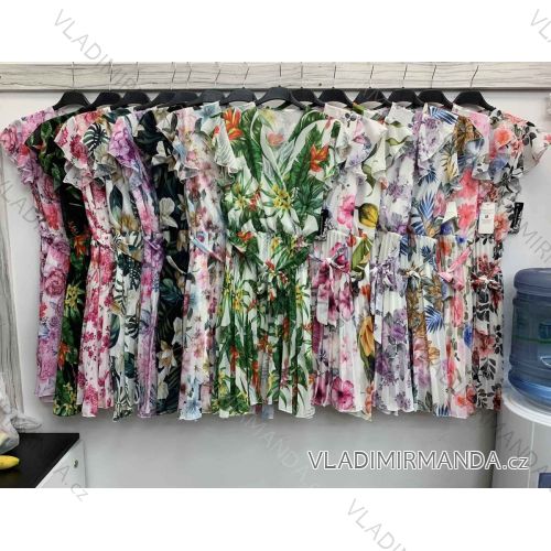 Kleid mit Knöpfen und geknöpften Damen (uni s-m) ITALIAN FASHION IM2203948