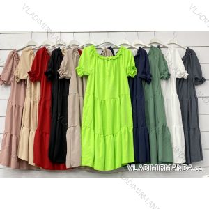 Elegantes Langarmkleid für Damen (S / M ONE SIZE) ITALIENISCHE MODE IMWP21u3727