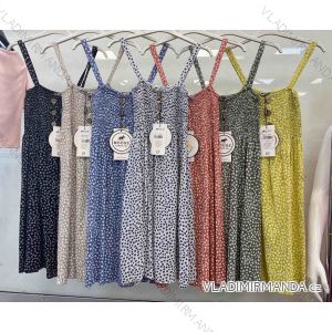 Kleid mit 3/4 Ärmeltasche für Damen (uni sl) ITALIAN Fashion IMWD20527