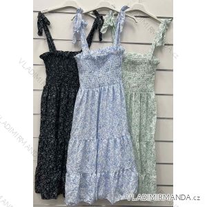 Kleid mit 3/4 Ärmeltasche für Damen (uni sl) ITALIAN Fashion IM3181746