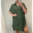 Langes Sommer Damenkleid (uni s-m) ITALIAN FASHION IMM20119 Khaki