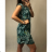 Freizeitkleid Kurzarm Damen (UNI XL-2XL) ITALIENISCHE MODE IM420319