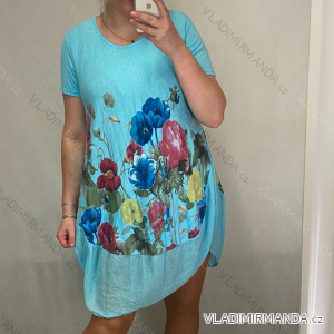 Ärmelloses Sommerkleid für Damen (UNI SL) ITALIAN FASHION IMK201505107