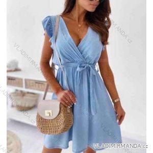 Damen Sommer ärmelloses Jeanskleid (S / M ONE SIZE) ITALIAN FASHION IMM211284