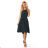 350-4 ALIZEE - Chiffonkleid mit Einfassung - GRÜN