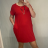 Sommer Kurzarmkleid mit Anhänger Damen (XL / 2XL ONE SIZE) ITALIAN FASHION IM2212390 XL-2XL hellblau