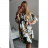 Sommerkleid 3/4 langarm Damen (uni xl / 2xl) ITALIAN FASHION IM821014