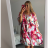 Sommerkleid 3/4 langarm Damen (uni xl / 2xl) ITALIAN FASHION IM821014