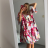 Sommerkleid 3/4 langarm Damen (uni xl / 2xl) ITALIAN FASHION IM821014