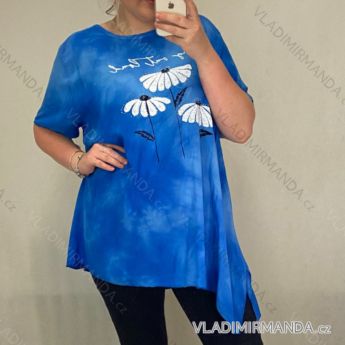 Tunika Kurzarm Damen Oversized (2XL / 3XL ONE SIZE) ITALIAN FASHION PMF21004