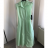Šaty košilové široká ramínka dámské (S/M ONE SIZE) ITALSKÁ MÓDA IMWA215773/DR hellgrün S / M