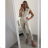 Damenoverall mit Riemen mit Schlitzfrauen (UNI S / L) TURKISH FASHION IMK20089