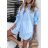 Elegantes Damen Langarmshirt (S / M ONE SIZE) ITALIAN FASHION IMWA216122