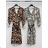 Damen Langarm Leopard Hemdkleid (S / M ONE SIZE) ITALIAN FASHION IMWA216108