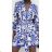 Sommer Hemdkleid Langarm Oversize Damen (S / M ONE SIZE) ITALIAN FASHION IMWM216078