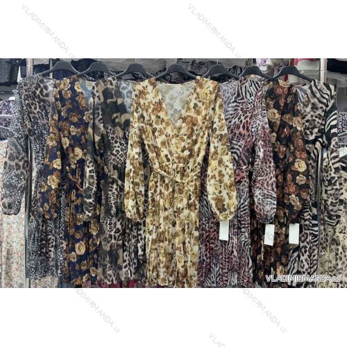 Sommer Sommer Carmen Langarmkleid (S / M / L ONE SIZE) ITALIAN FASHION IMWC216138