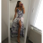 Langes Damenkleid mit breiten Trägern Frauen (UNI S / M) ITALIAN FASHION IMM20581