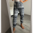 Lange warme Damenhose (S-XL) TURKISH MOD9 TM9192052 M / L dunkelblau-weiß