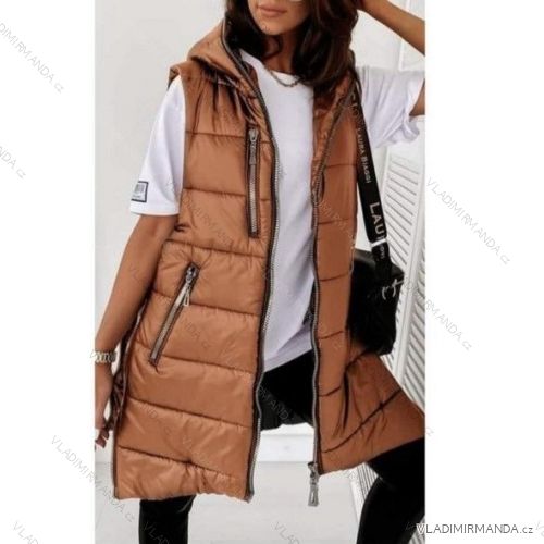 Ärmellose Jacke mit langen Ärmeln (uni sl) ITALIENISCHE Mode IMC17326