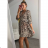 Elegantes Leoparden-Langarm-Damenkleid (SM Einheitsgröße) ITALIAN FASHION IMWA214402