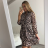 Damen Langarm Hemdkleid (UNI S / L) ITALIAN FASHION IMWA21073