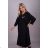 Šaty dlouhé 3/4 dlouhý rukáv dámské (2XL/3XL ONE SIZE) ITALSKÁ MÓDA IMLI21002 2XL / 4XL rot