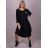 Šaty dlouhé 3/4 dlouhý rukáv dámské (2XL/3XL ONE SIZE) ITALSKÁ MÓDA IMLI21002 2XL / 4XL rot