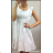 Denim Kurzarm Kleid Frauen (UNI S / M) ITALIAN FASHION IM920010 S / M dunkelblau