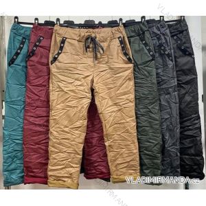 Kalhoty strečové dlouhé dámské (L/XL ONE SIZE) ITALSKÁ MÓDA IMD21991