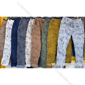 Kalhoty strečové dlouhé dámské (M/L ONE SIZE) ITALSKÁ MÓDA IMD21991