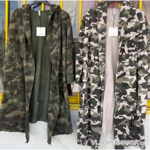 Strickjacke / Langarm Kapuzen Camouflage Damen (L / XL  ONE SIZE) ITALIAN FASHION IMD211025