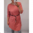 Langarm-Kapuzenkleid für Damen mit Kapuze (XL / 2XL ONE SIZE) ITALIAN FASHION IM421066 2XL / 3XL EINE GRÖSSE <p>blau</p>