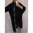 Damen Langarm-Kapuzenkleid (XL / 3XL ONE SIZE) ITALIAN FASHION IM4212007 XL / 3XL schwarz