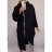 Damen Langarm-Kapuzenkleid (XL / 3XL ONE SIZE) ITALIAN FASHION IM4212007 XL / 3XL schwarz