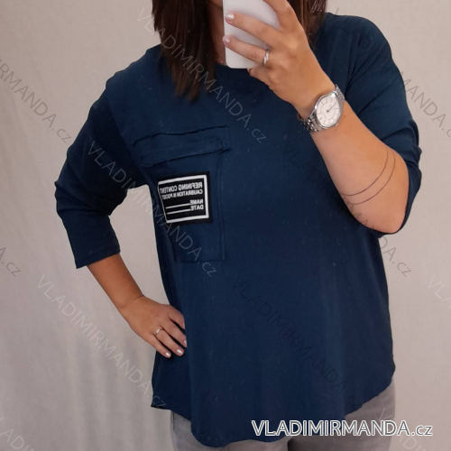 Top T-Shirt kurz mit nackten Schultern Frauentarnung (uni s / m) ITALIENISCHE MODA IMM202692
