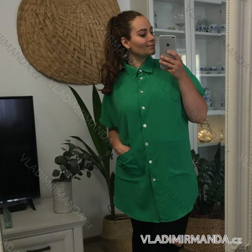 Langes Sommer Damenkleid (uni s-m) ITALIAN FASHION IMM20119 altrosa 4XL-5XL