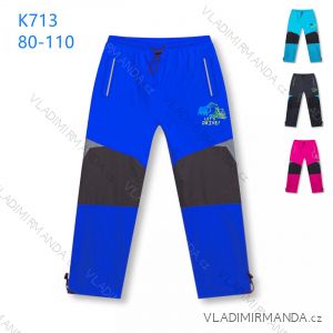 Kalhoty dlouhé šusťákové bavlněné dětské chlapecké (80-110) KUGO K713