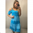 Kleid mit 3/4 Ärmeltasche für Damen (uni sl) ITALIAN Fashion IM3181746 hellblau S / M