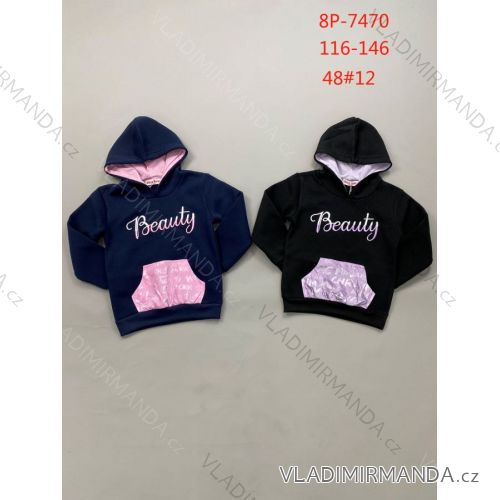 Kinder Kapuzensweatshirt Mädchen (116-146) ACTIVE SPORT ACT218P-7470